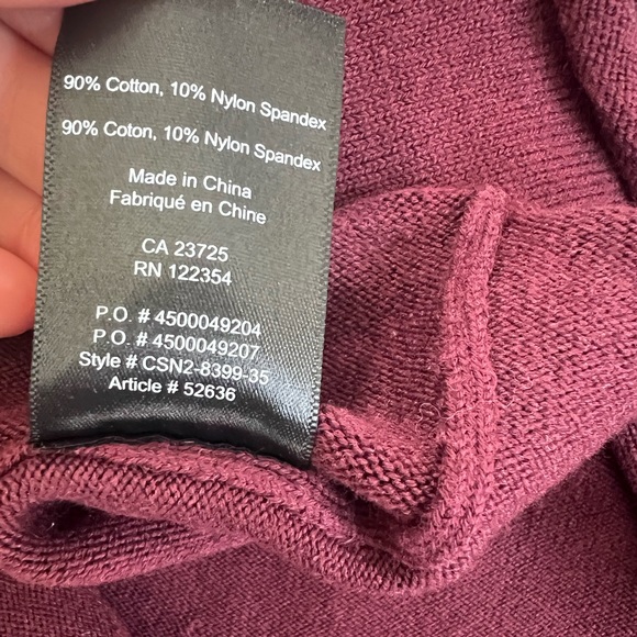 NWOT Aritzia Sunday Best Maroon Burgundy Long Sleeve Mini Dress - Picture 5 of 6